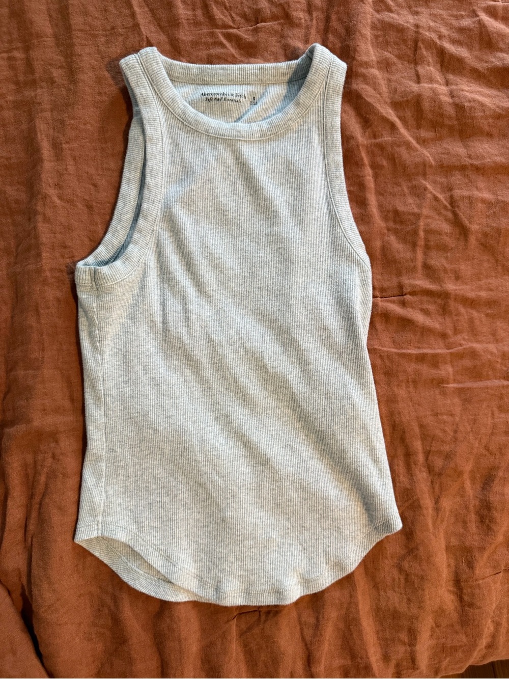 Abercrombie & Fitch Light Gray Ribbed Tank